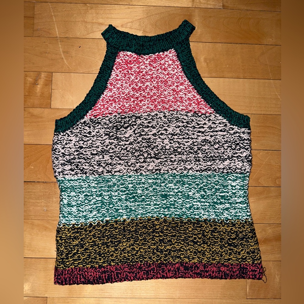 Maeve by Anthropologie Sweater Tank Colorblock Top